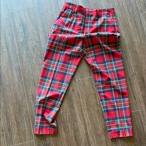 Vineyard Vines Red Plaid Pants